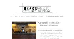 Desktop Screenshot of heartandsoulconstruction.com