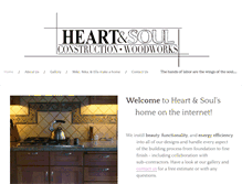 Tablet Screenshot of heartandsoulconstruction.com